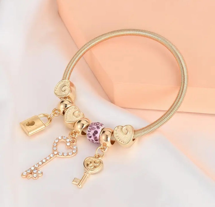 Stainless steel cham bracelet