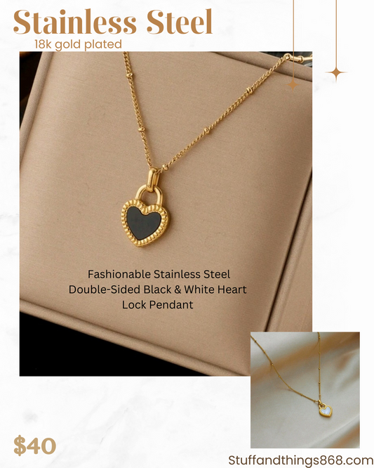 Double sided white and black chain